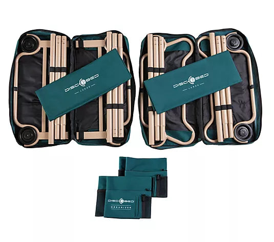 Disc-O-Bed 30001BO CAM-O-BUNK DOT with Organizers (XL) - Green