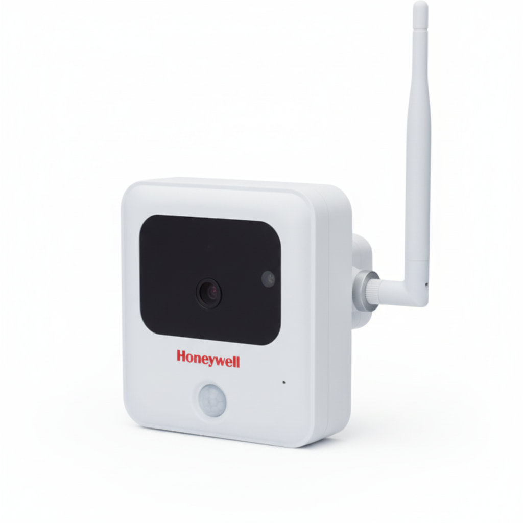 Honeywell IPCAM-WO Camera - Angled Detail View